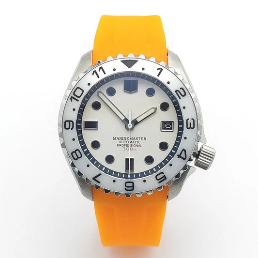 Marine Master Professional 300M Automatic Dive Watch – Orange Strap Edition