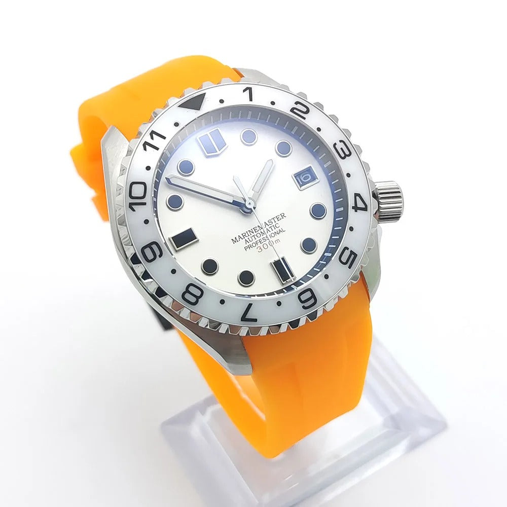 Marine Master Professional 300M Automatic Dive Watch – Orange Strap Edition